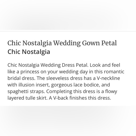 Chic Nostalgia Wedding Gown Petal - Picture 7 of 7